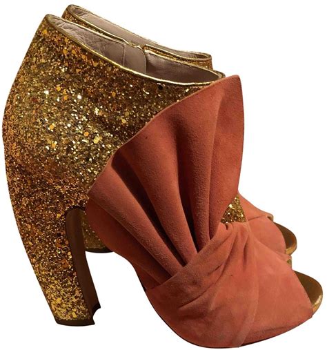 miu miu pink glitter shoes uk